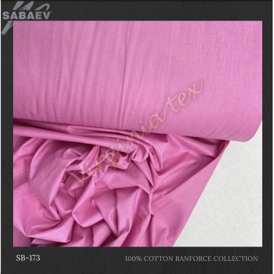 Material Bumbac Satinat Uni Engros - Stofa Lenjerii 240 cm Latime Producatori sb 173 roz